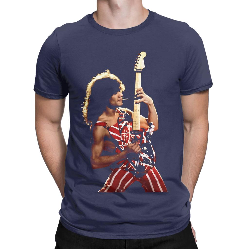 EDDIE VAN HALENsss Funny 100 Cotton TShirt Van Halen Tees Tops For Unisex