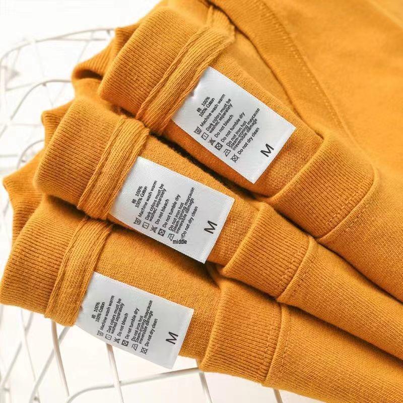 Pure Cotton Long Sleeve White Crew Neck Shirt, Non-See-Through, Loose Fit for Men and Women
