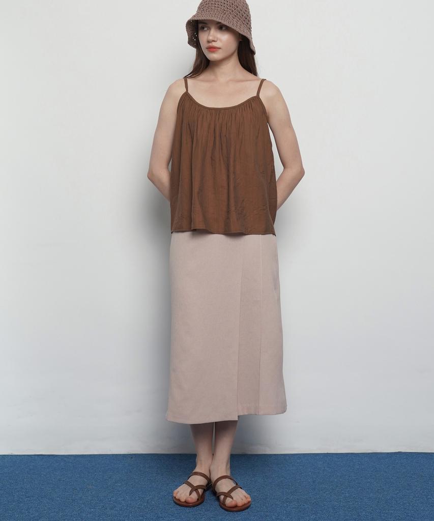 A Bon W327 Rap Long Skirts Ivory