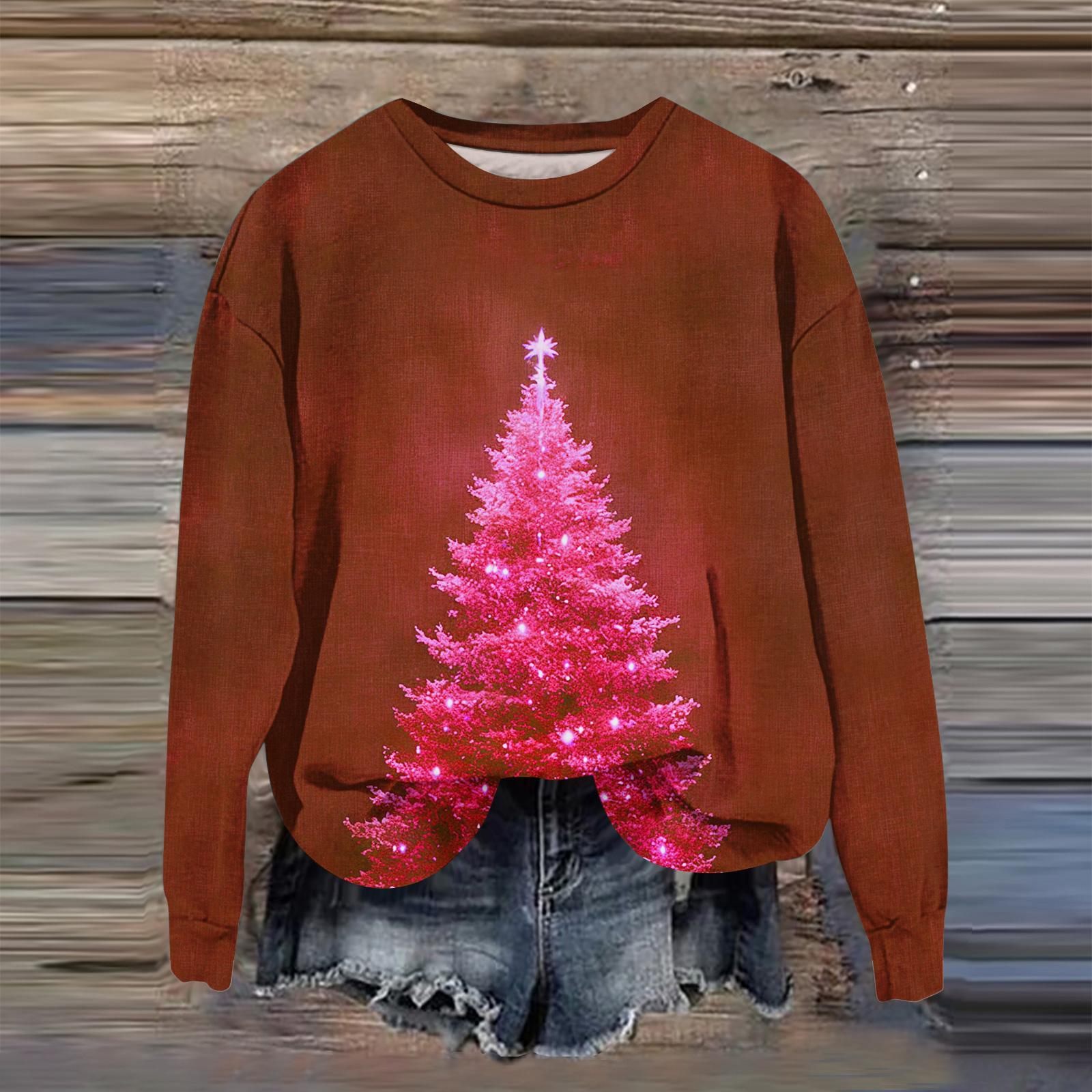 

Женская мода с принтом, длинный рукав, свободный круглый вырез, свитшот, осень XXXXL киноварь