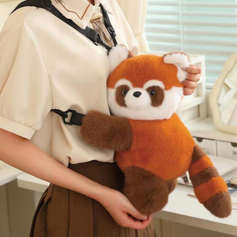 Bjørn Panda Ryggsekker Søte Tegneseriedyr Skuldervesker Utstoppet Rød Panda Telefonvesker Barneskolesekker Jenter Bursdagsgave