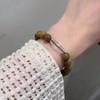 Chic Beaded Blue Bracelet For Couples Copper Material With Plated Finish