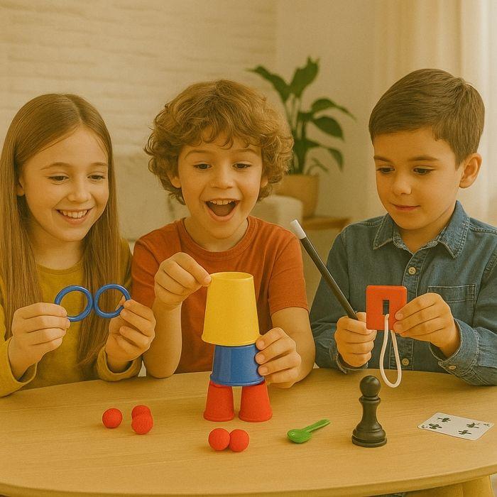 Coffret Magie Complet - SHOP-STORY - 150 Tours - Accessoires Inclus - Dès 6 Ans - Vidéos d'Instruction