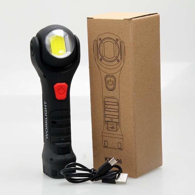NuFeng USB Rechargeable Magnetic LED Work Flashlight