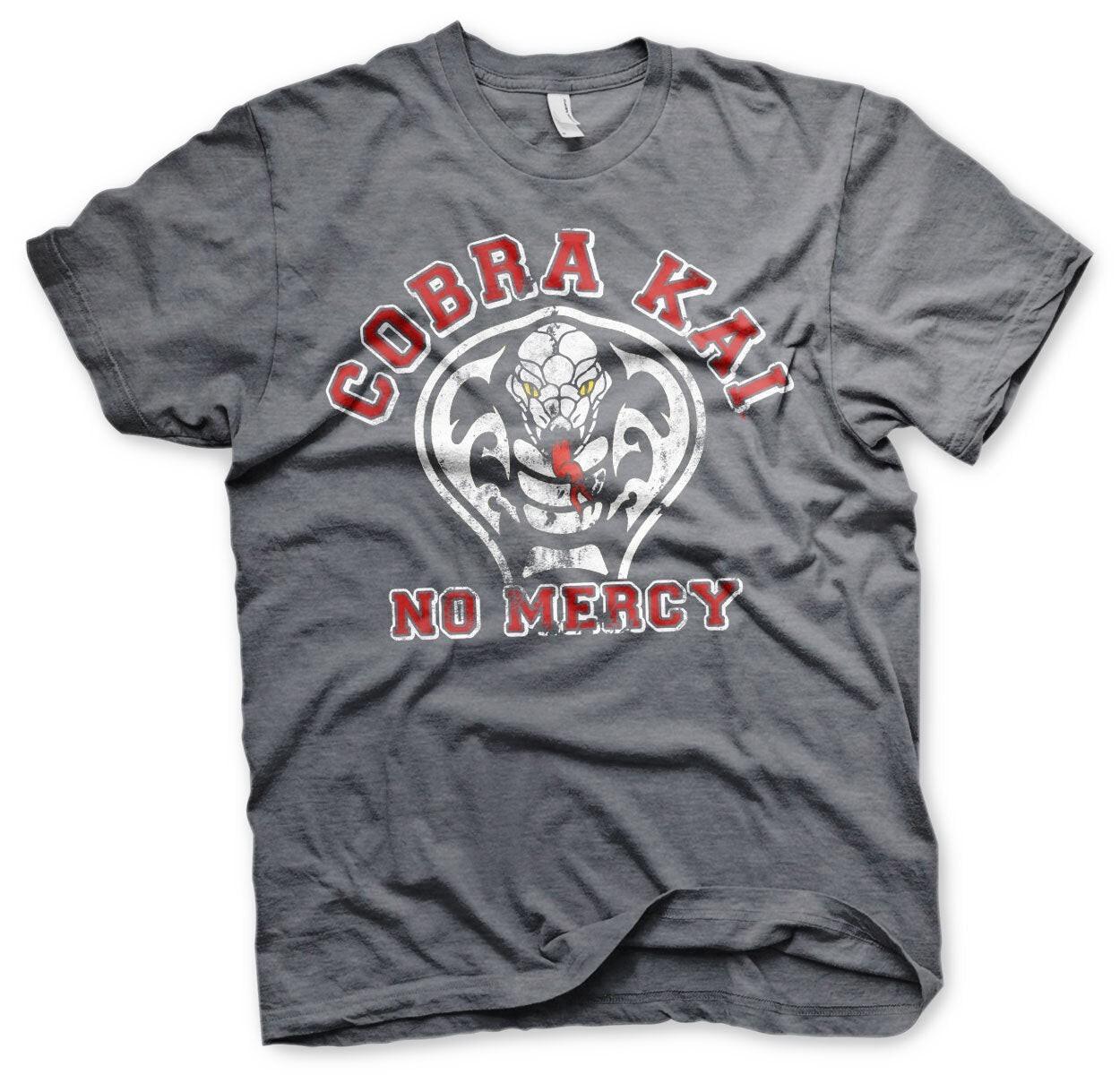 Officially Licensed Cobra Kai No Mercy Mens T-Shirt XXXXL