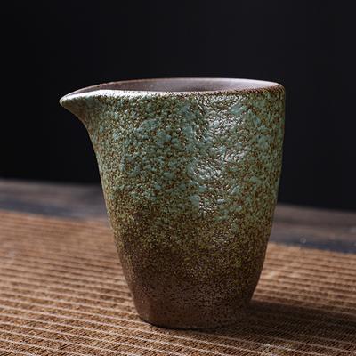 Japanese-style Coarse Pottery Fair Cup Tea Leak Integrated Set Ceramic Kung Fu Tea Set Eagle Beak Tea Dispenser Tea Cup Tea Sea Tea Filter