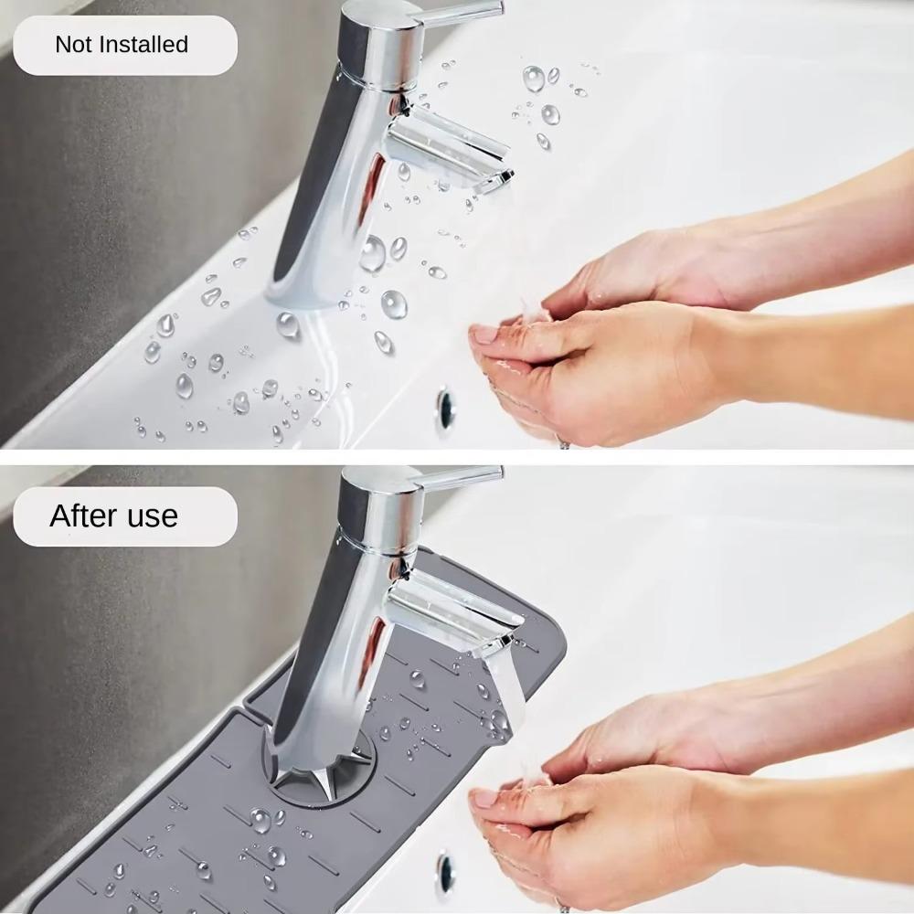 Splash-proof Sink Drain Pads Foldable Faucet Mat New Faucet Drain Pad