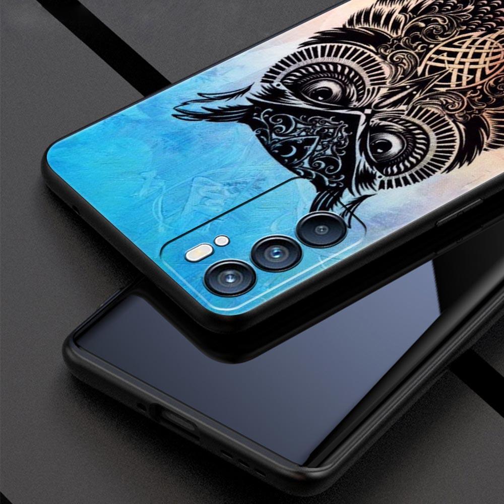 Girl Gifts Lovely Owl Phone Case For OPPO Find X5 A54 A53 A52 A9 2020 A16 A15 A95 A76 A74 A12 Reno7 SE Reno6 Pro Plus 5G Cover