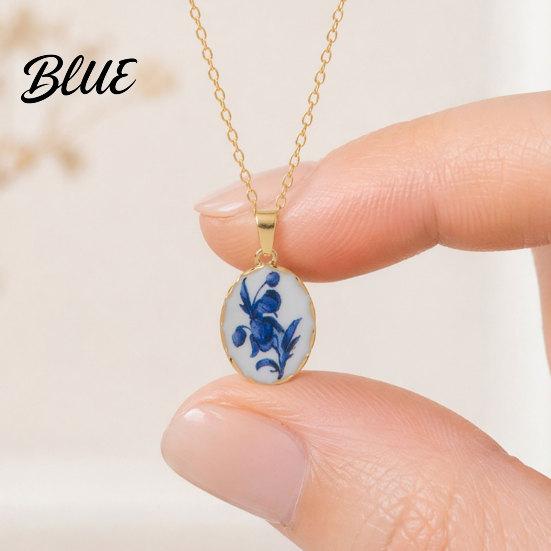 Comfortable Everyday Necklace Vintage Floral Pendant Necklace Women Boho Charm