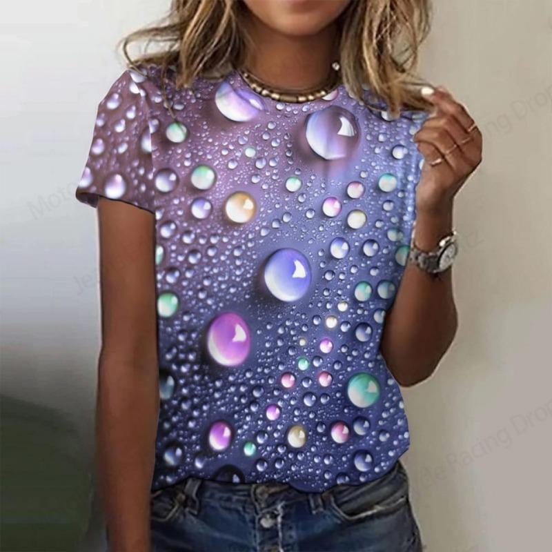 Love Heart 3d Print T-shirt Women Fashion T Shirt Summer O-Neck Casual Graphic Tshirt Harajuku Oversized Top Tee Valentine's Day