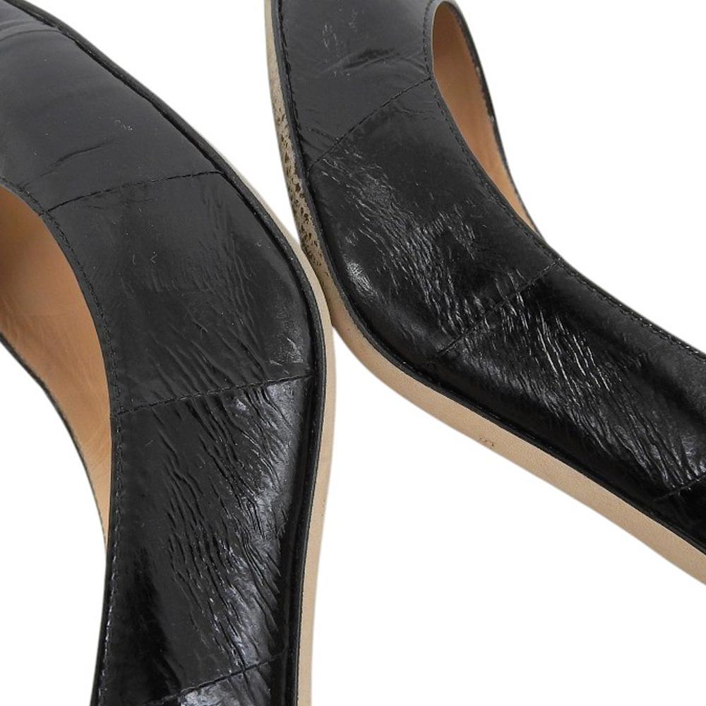 Sergio Rossi Leather ankle strap pumps for women, black, size 38 shoes 38 blackUsed