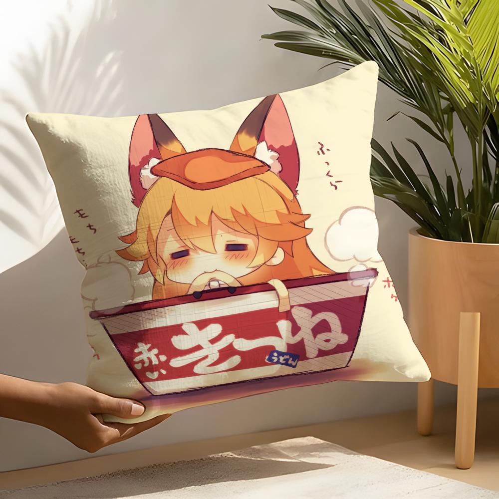 The Helpful Fox Senko San Cartoon Pillow Case Home Living Room Decoration Linen Pillow Cases Cushion Cover