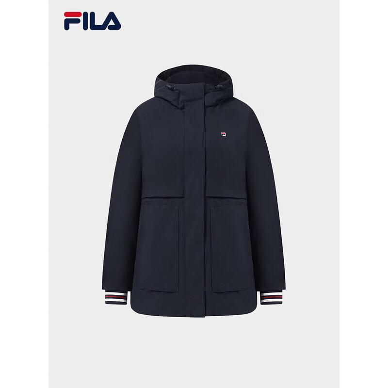 FILA Women's Hooded Mid-Length Padded Jacket