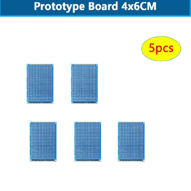 5/10PCS PCB Board Prototype Board Blue 3x7cm 4x6cm 5x7cm 7x9cm Double Sided Circuit Boards DIY Electronic Kit