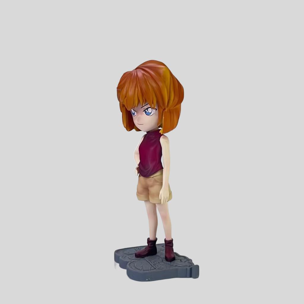 Conan GK Kid School Uniform Conan Figurine Decorative Item, Detective Boys Conan Ai Haibara Anime Figurine Model