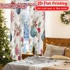 2D Flat Printing  2pcs Festive Elegance Modern Creative Curtains Semi-Sheer Curtains Art Deco Festive Decorative for Bedroom