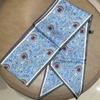 Small silk scarf women's long square scarf with shirt decoration neck guard, scarf accessories, tie, summer streamer ribbon.