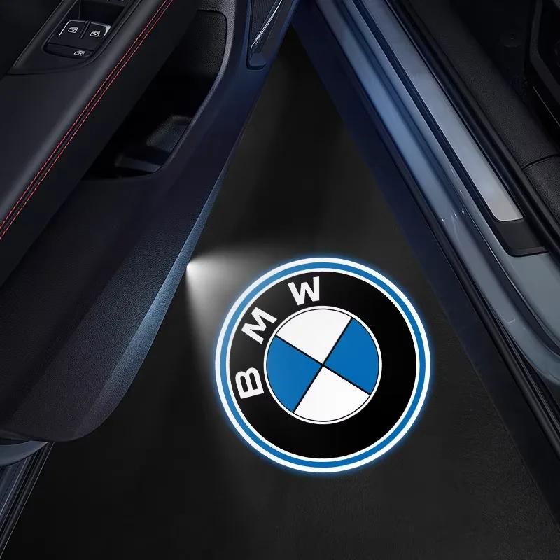 

1/2 шт. Автомобильный беспроводной светодиодный приветственный свет на дверь, проекционная лампа для BMW M Power Performance E36 E39 E87 E90 X3 X5