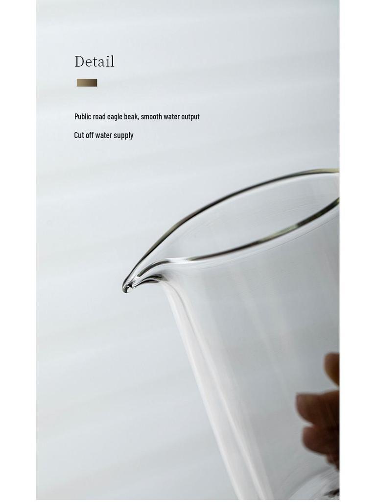 Double-Layer Transparent Glass Gong Dao Bei Tea Cup - Portable Heat-Insulating Kung Fu Tea Set