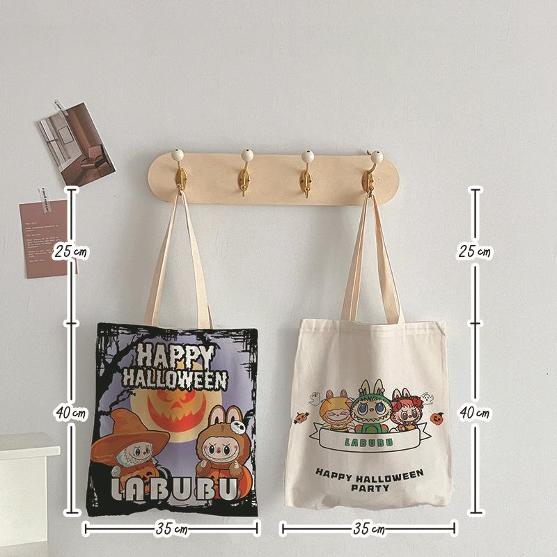 Bolsa Tote de Lona Grande de Desenho Animado para Mulheres 2025 - Versátil, Elegante para Compras e Ombro