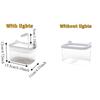 Creative LED Light Desktop Fish Tank Transparent Cat-shaped Betta Fish Bowl Durable Plastic Fish Breeding Tank Ecological Tank