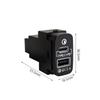 QC3.0+TYPE-C Interface Socket Fast Car Charger for Mitsubishi asx lancer outlander pajero