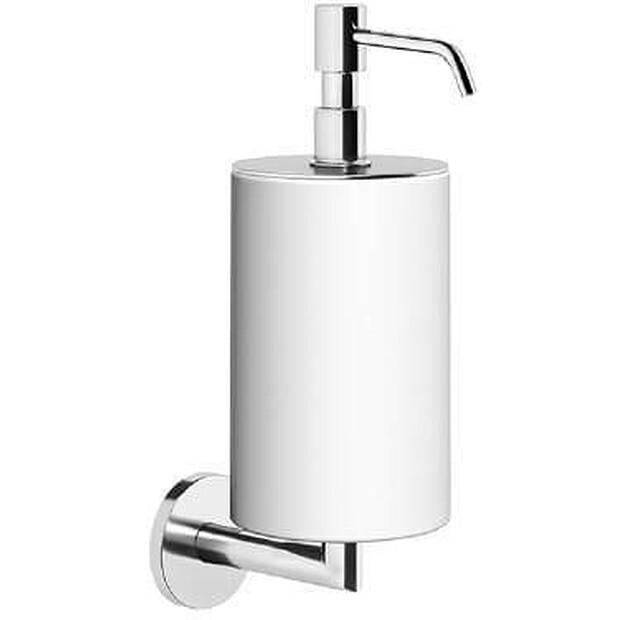Gessi Tondo Wall-mounted Liquid Soap Dispenser White Chrome 63613031