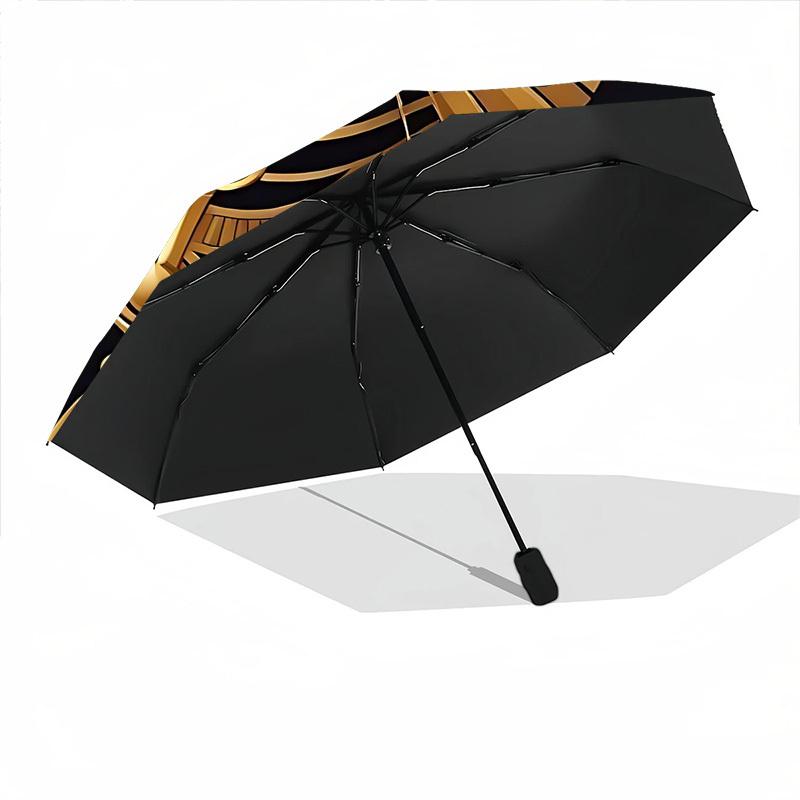 1pc Cat Pharaoh Automatic Open/close Umbrella, 8-Rib Sturdy Structure, Auto Folding/Opening, Portable Travel Umbrella for Women,083