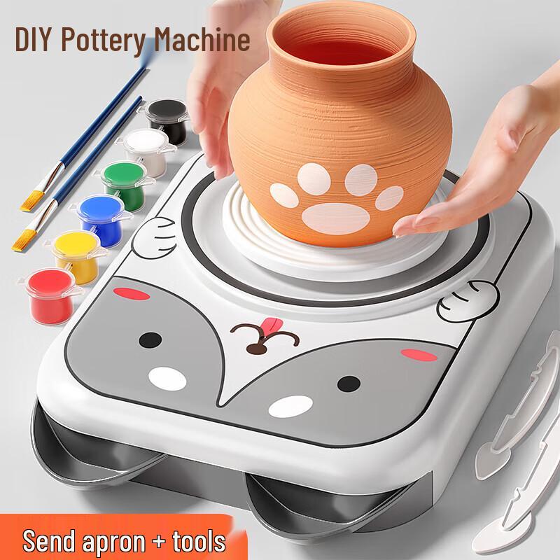 Kids Pottery Wheel Clay Art Kit