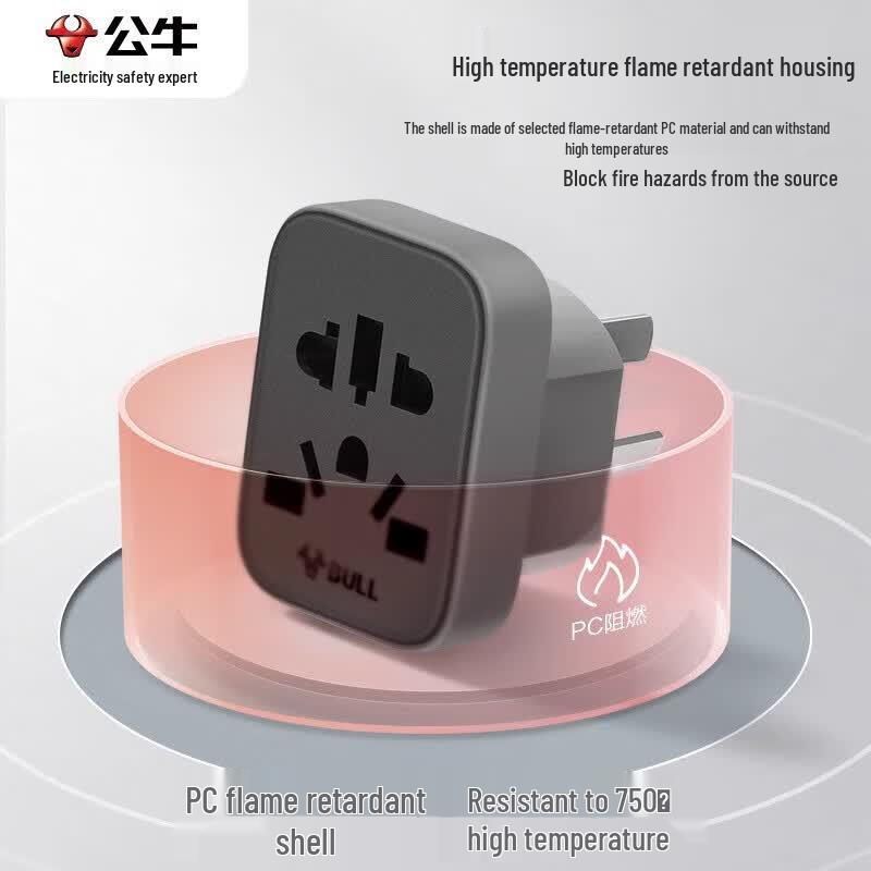 BULL International Travel Plug Adapter CN Plug (adapter Included)