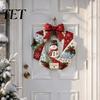 Einzigartiges Weihnachtsgeschenk für Lehrer, Weihnachts-Stoffkranz DIY-Set, Patchwork Anfängerfreundliches Handwerk, Rustikale Ornamente Basteln Dekoration