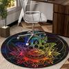Sacred Mandala Design round carpet Chair cushion Round Entryway Rug, Soft Round Rugs for Living Room, Bedroom, Circle Carpet decor gifts