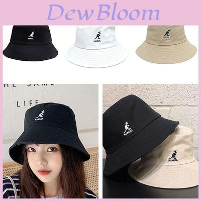 Classic Kangol Bermuda Washed Bucket Hat Men Women Cotton Flat Top Fashionable Headwear