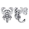 Pendientes de Tachuela de Escorpión Gótico para Hombres Niños, Pendiente Metálico de Insecto Rock Punk, Regalos de Joyería para Él Fiesta Calle Joyería de Halloween