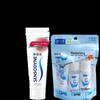 Pasta de dentes Sensodyne Anti-Cárie e Anti-Sensibilidade (Chá Fresco, 100g) com o Conjunto de Viagem Hidratante Hada Labo