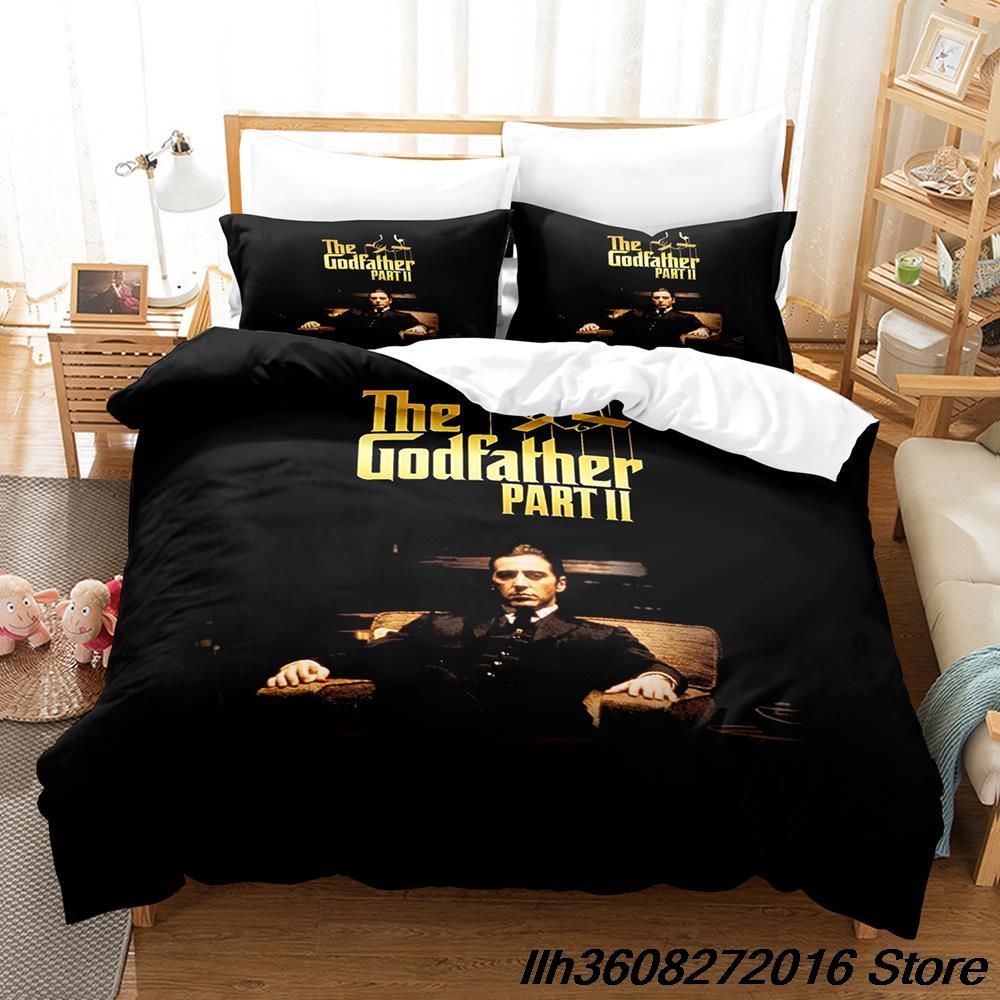 Neues Der Pate Bettwäsche-Set Einzelbett Twin Voll Queen King-Size Abmessungen Abmessungen Bettwäsche-Set Erwachsene Kinder Schlafzimmer dreiteilige Anzüge 3D Anime