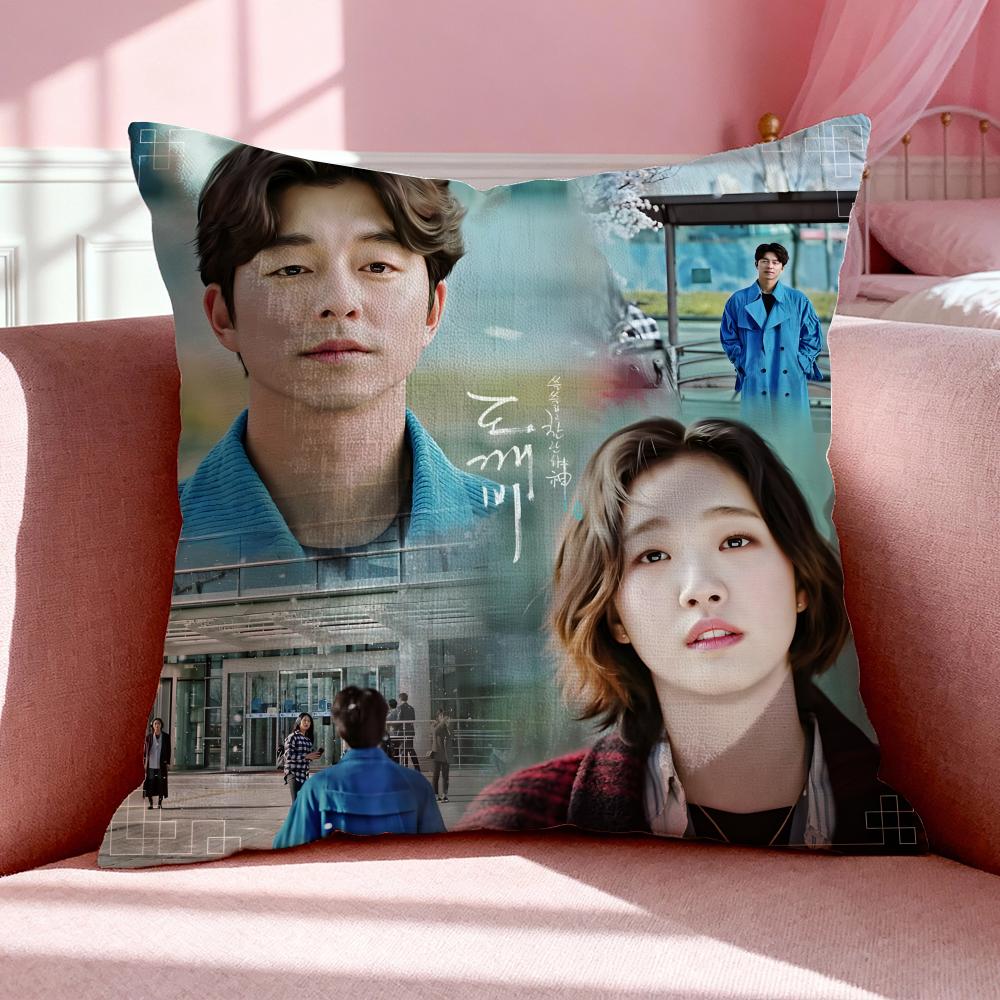 Guardian The Lonely and Great God Cushion Cover Breathable Linen Summer Odorless EcoFriendly Invisible Zipper Washable 30x30CM(12x12In)