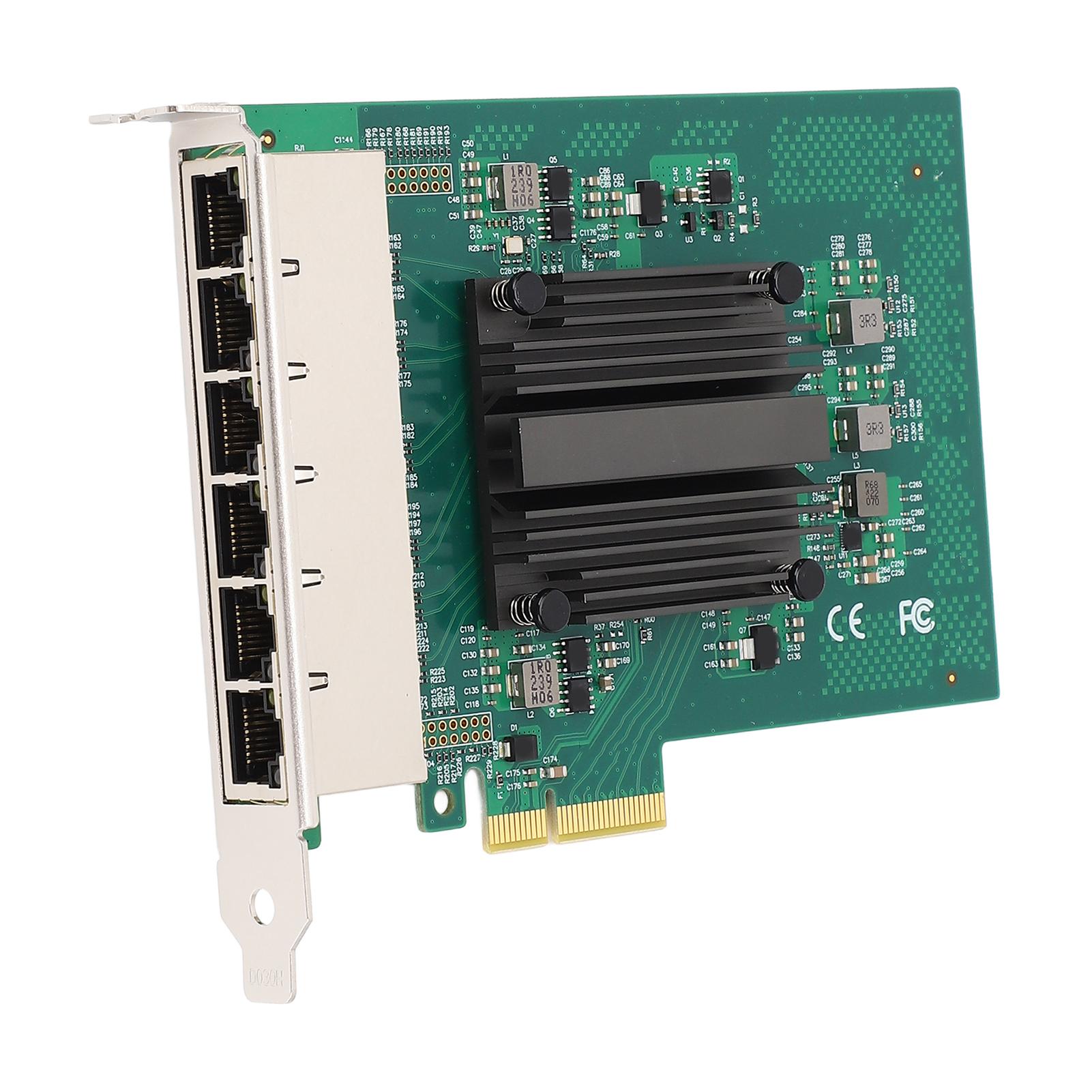 

Gigabit PCIe Network Card I350 Chip 1000Mbps Transmission 6 RJ45 Ports Gigabit PCI Express Ethernet