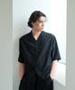 BILLIANT Recycle Open Collar Shirt_Black