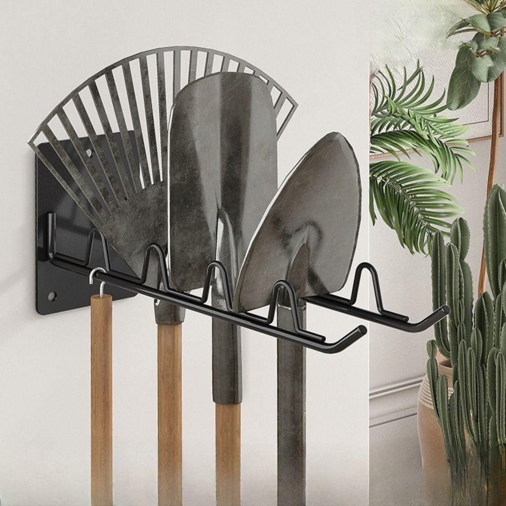 Space Saving Garden Tool Storage Rack Wall Mounted Wall Garage Storage Rack Gardening Tools