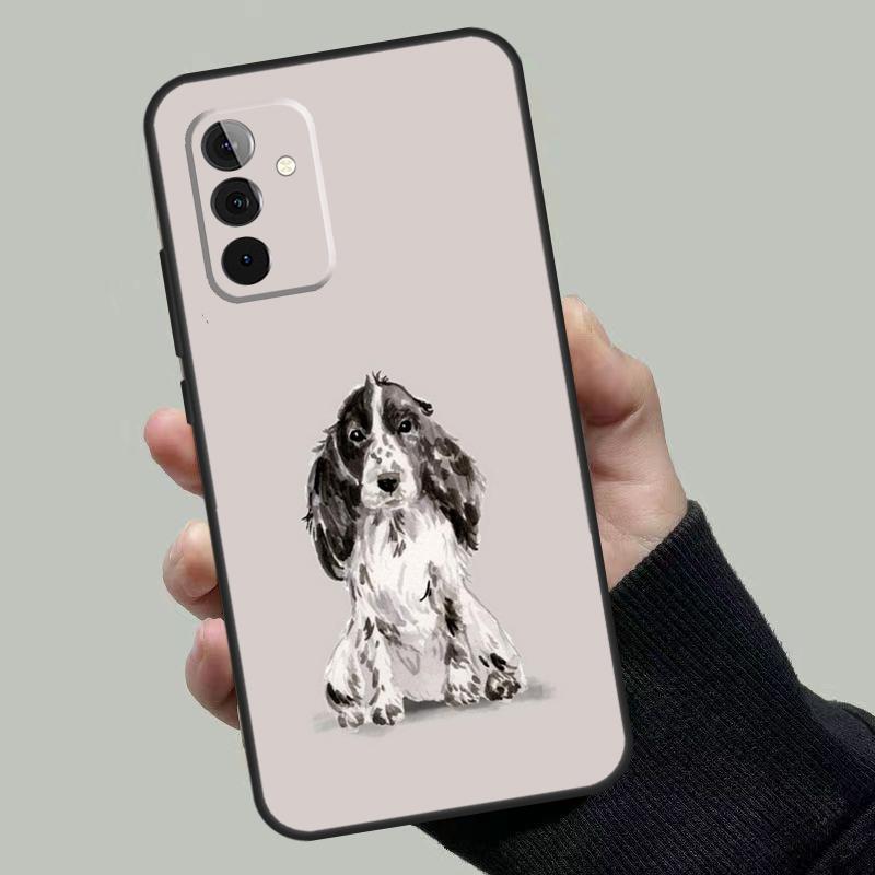Cartoon Cocker Spaniel Case For Samsung Galaxy A54 A53 A52 A34 A32 A72 A13 A23 A14 A33 A12 A22 A71 A51 Phone Cover