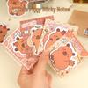 Creative Capybara Cartoon Sticky Note Pad - Reusable Memo Stickers for Students