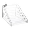Transparenter Ausstellungsstand-Aufbewahrungsregal Cosmetic Organizer Tray Nagellack Spielzeug-Ausstellungsstand Stufen-Lippenstift-Schreibtischaufbewahrung