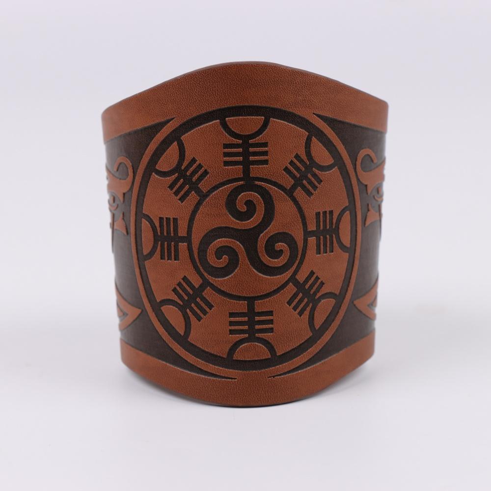 

Средневековый панк винтажный наруч для мужчин модный для вечеринок и фестивалей винтажный ПУ протектор для руки шнуровка манжета