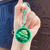 Cartoon Christmas Stress Relief Keyboard Keychain for Couples Bags Decorative Button Fidget Holiday Gift for Friends Family