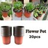 20PCS Garden Decor Garden Supply Plastic Nursery Pot Planter Seed Trays Plant Pots Flower Bucket