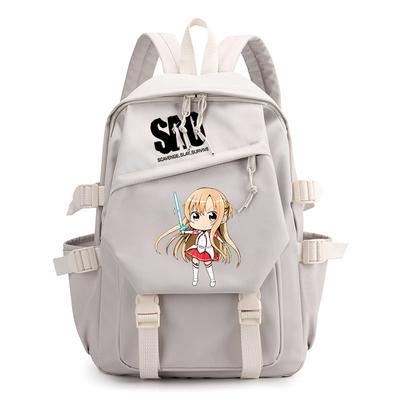 Sword Art Online Q Edition Character Cute Printed Student School Bag 2023 Amazon New Large Capacity Backpack