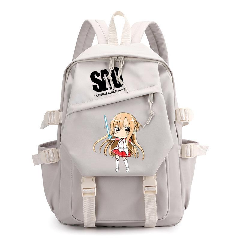 

Sword Art Online Q Edition Character Cute Printed Student School Bag 2023 Amazon New Large Capacity Backpack One Size