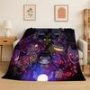 Cartoon Amizing Digtal Circus Pomni Soft Flannel Throw Blanket,Cozy Blanket for Bed,Couch,Sofa,Bedroom,Living Room,Picnic Kid