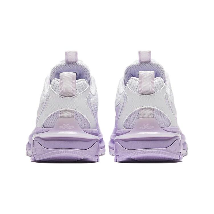 Anta Youth  Childrens Sports Comfortable Non-Slip Wear-Resistant Casual Shoes Kids Casual Shoes White Purple 322338801-1